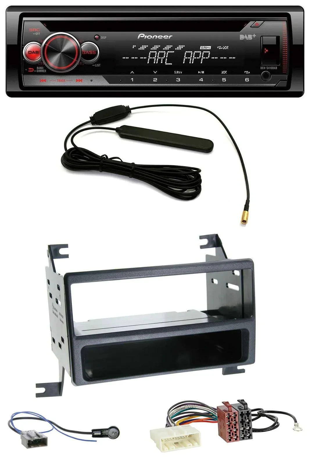 Pioneer CD USB AUX DAB MP3 Autoradio für Nissan Juke (J15, 2010-2014)