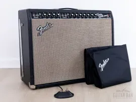 Б/У Комбоусилитель для электрогитары Fender Twin Reverb Black Panel ламповый, 2x12", с динамиками Oxford 12T6, с футсвитчем (1965)
