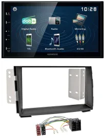 Kenwood 2DIN Bluetooth MP3 USB DAB Autoradio für Kia Venga (YN, ab 2009)