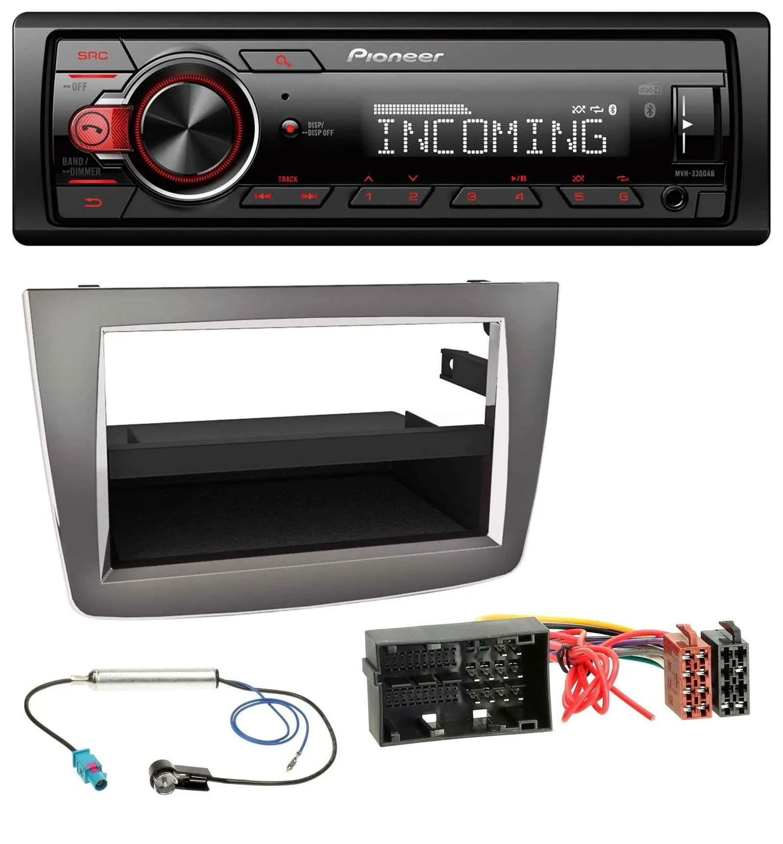 Pioneer Bluetooth USB DAB MP3 Autoradio für Alfa Romeo Mito ab 14 955 silber