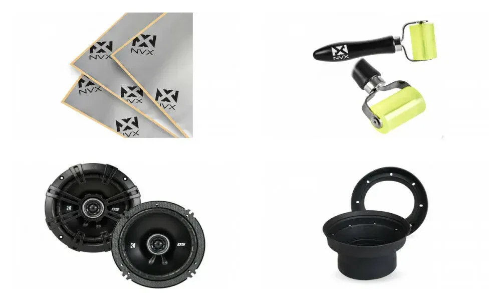 Динамики Kicker 43DSC6504 6.5" 120W (набор) с Speaker Baffle и установочным комплектом