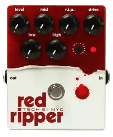 Педаль эффектов для бас-гитары tech21 RIP Red Ripper