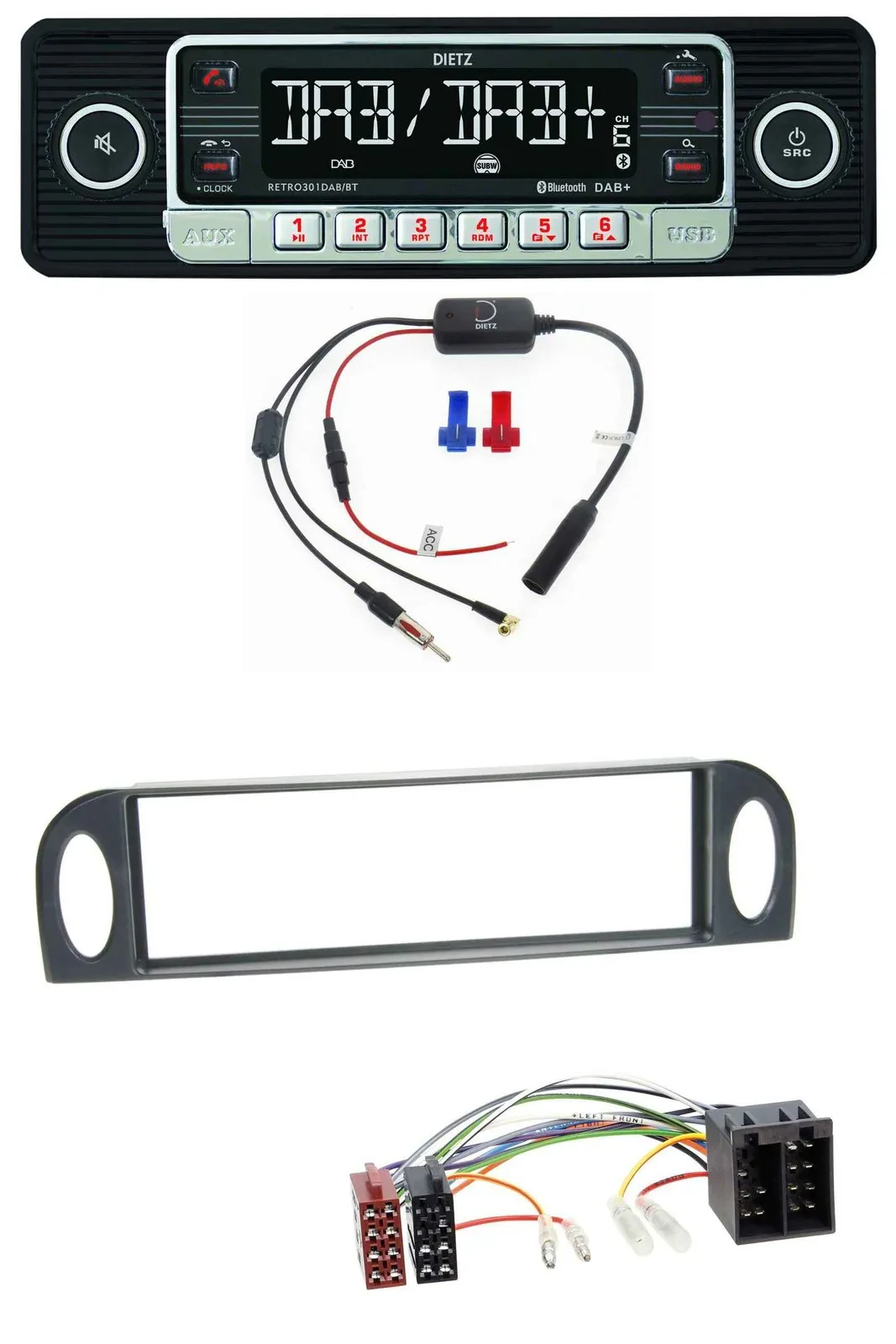 Dietz MP3 DAB Bluetooth USB Autoradio für Citroen C5 (bis 2004)