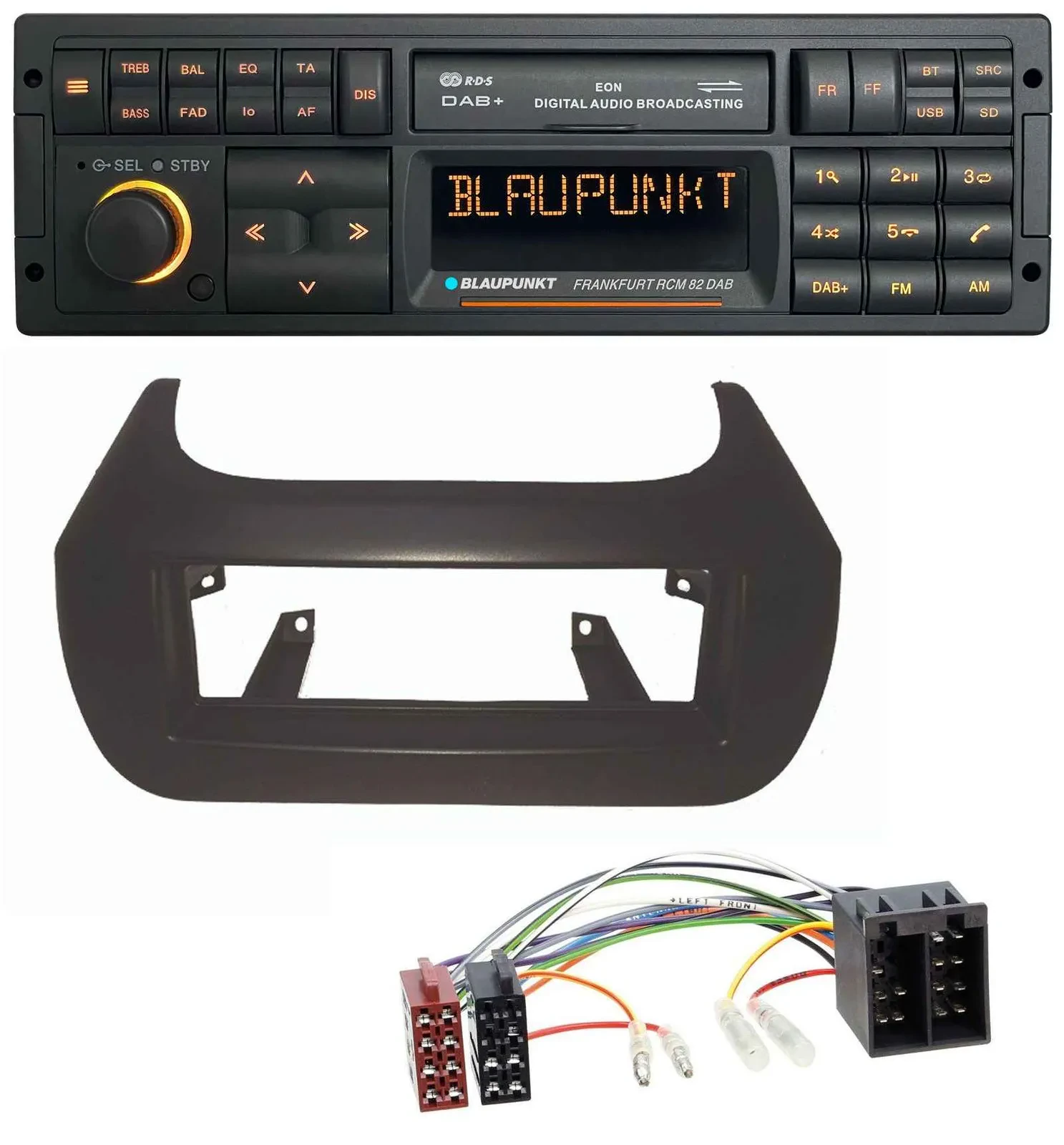 Blaupunkt USB DAB SD MP3 Bluetooth Autoradio für Citroen Nemo Fiat Fiorino Qubo
