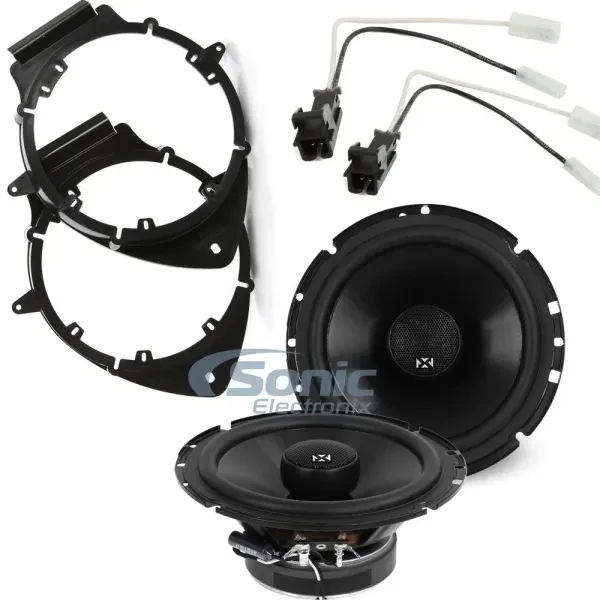 NVX VSP65 6.5" V-Series Coaxial Car Speakers Bundle for 2005-15 GM Vehicles