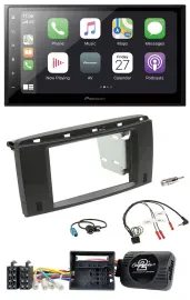 Pioneer Lenkrad Bluetooth DAB 2DIN USB Autoradio für Mercedes R-Klasse 2006-2012