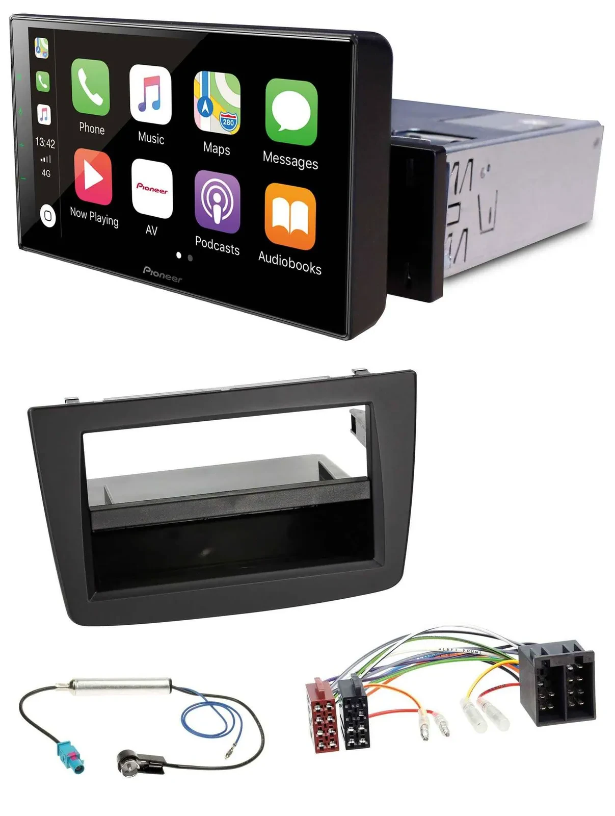 Pioneer Bluetooth MP3 DAB USB Autoradio für Alfa Romeo Mito 955 08-14 ISO schwar