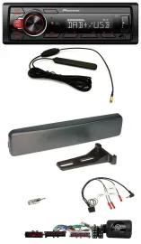 Pioneer MP3 DAB 1DIN Lenkrad USB Autoradio für Ford Mondeo Focus anthrazit