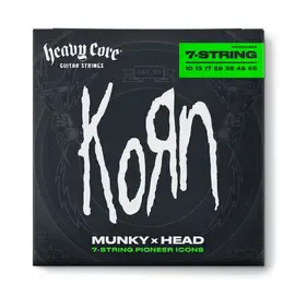 Струны для 7-струнной электрогитары Dunlop KRHCN1065 Korn Munky x Head 10-65