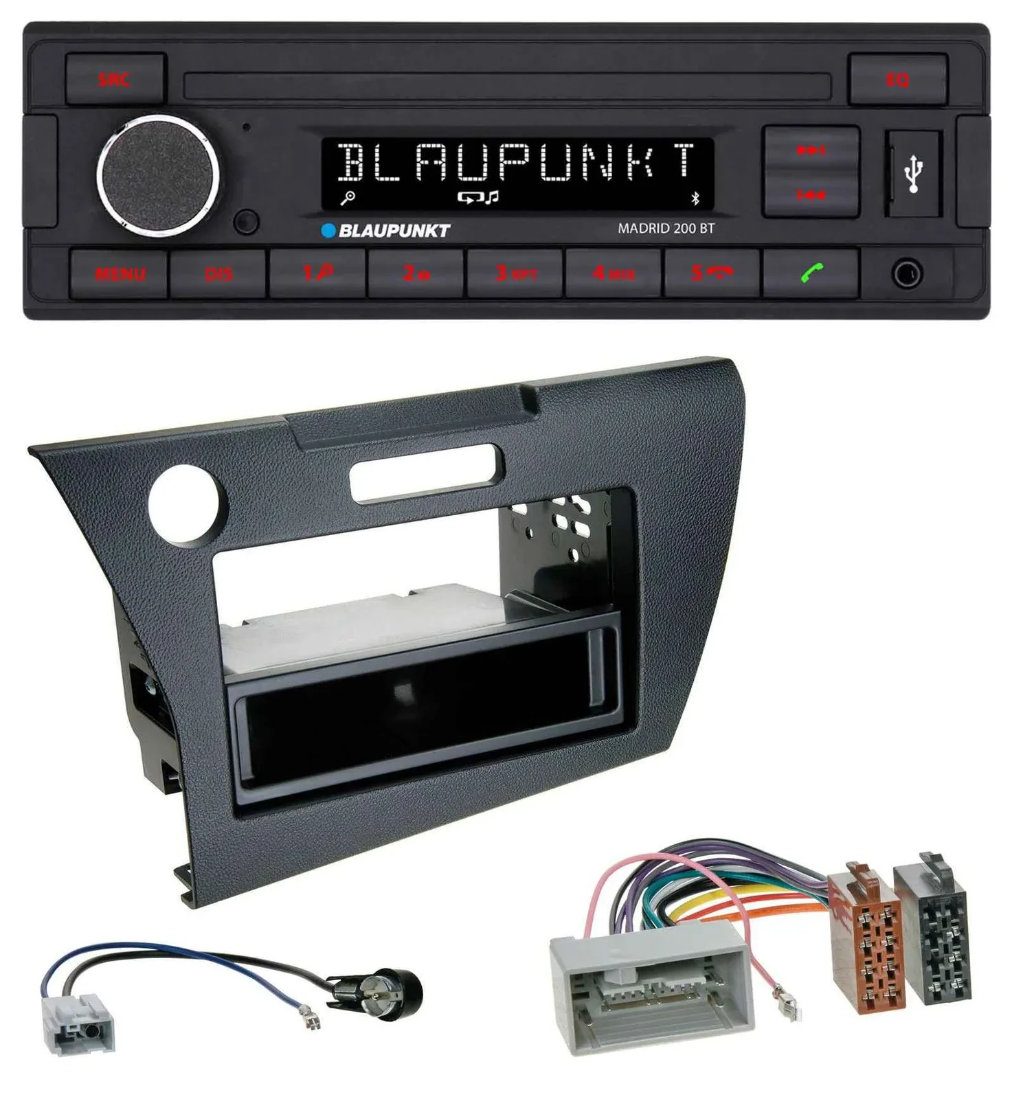 Blaupunkt USB AUX Bluetooth MP3 Autoradio für Honda CR-Z (ZF1, ab 2010)