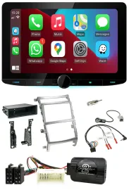 Kenwood Lenkrad USB DAB Bluetooth Autoradio für Hyundai IX55 2009-2012 silber