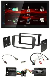 JVC USB Bluetooth Lenkrad DAB 2DIN Autoradio für Ford S-Max Mondeo 2007-2014 sch