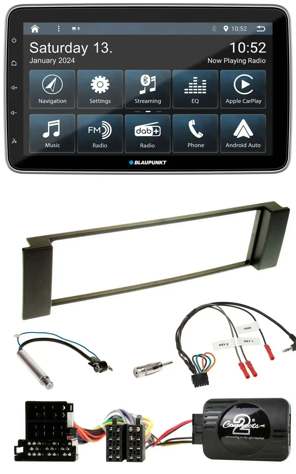 Blaupunkt USB DAB SD Lenkrad Bluetooth Autoradio für Audi A3 A6 2000-2004