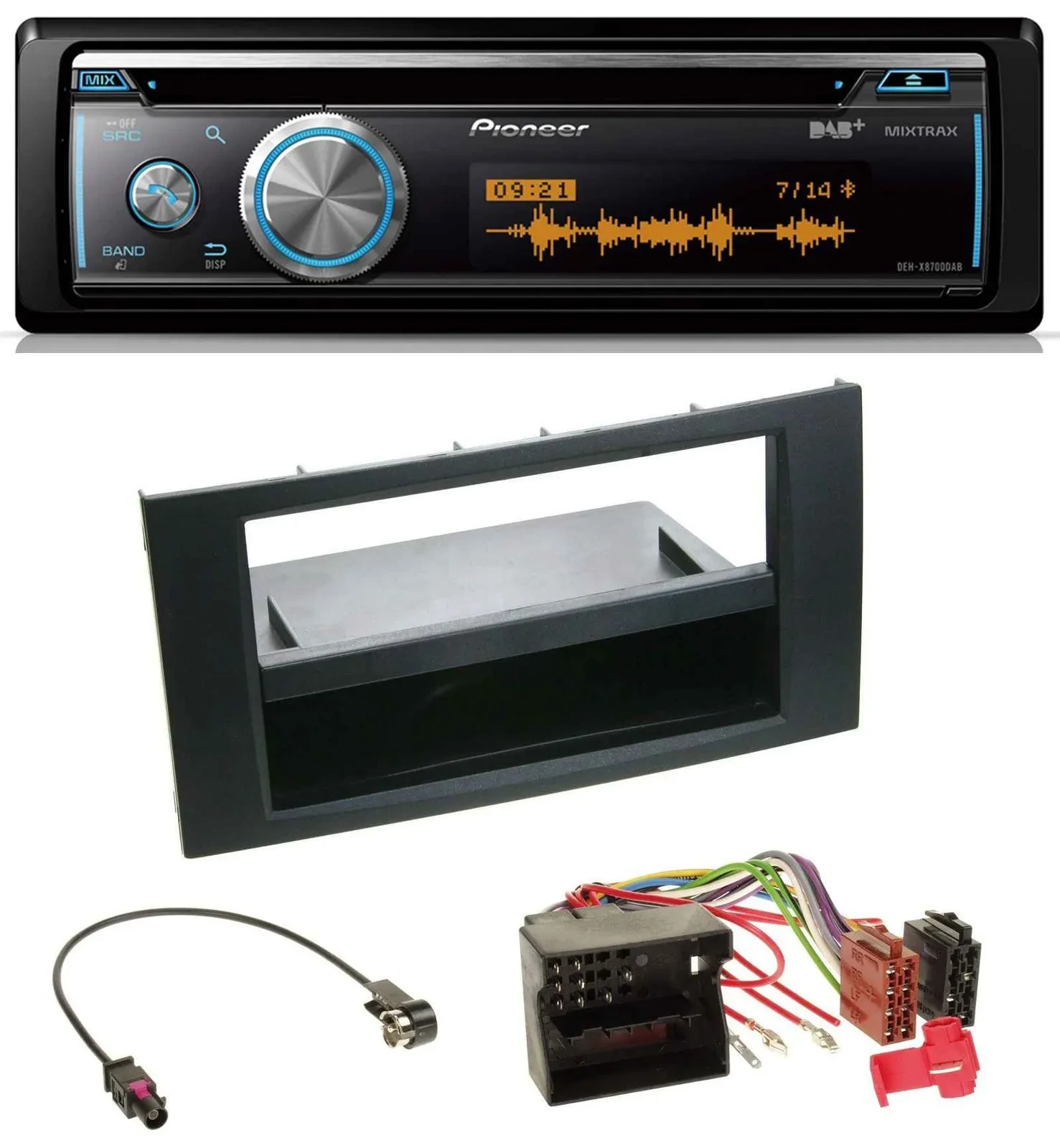Pioneer MP3 DAB USB CD Bluetooth Autoradio für Ford Fusion Transit Kuga 05-12 sc
