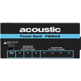 Блок питания для гитарных педалей Acoustic 8 Output Isolated Power Bank