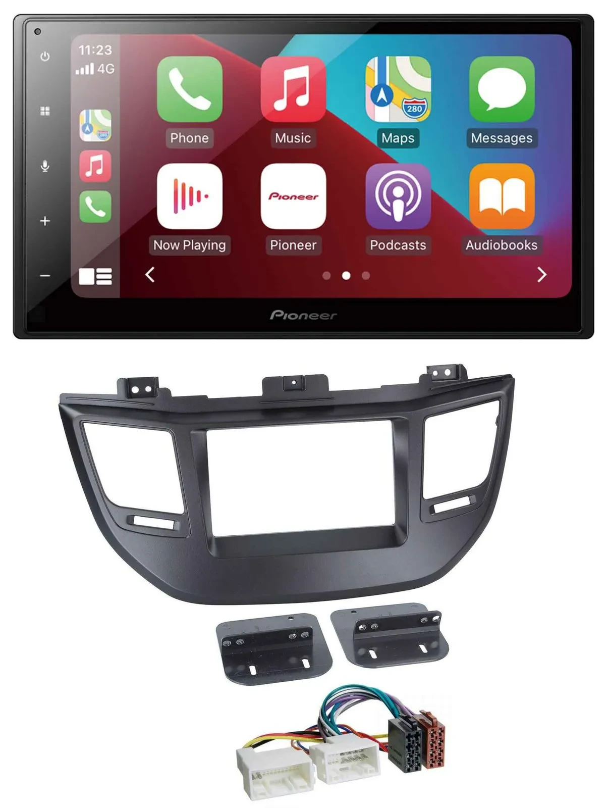 Автомагнитола Pioneer 2-DIN USB Bluetooth, DAB, MP3 черная для Hyundai Tucson (с 2015)