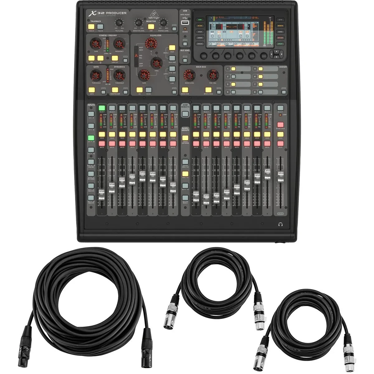 Микшерный пульт Behringer X32 PRODUCER цифровой, 40 входов, 25 шин, рэковый