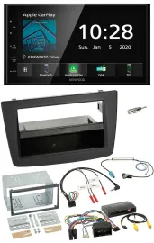 Kenwood Bluetooth Lenkrad DAB USB 2DIN Autoradio für Alfa Romeo Mito 14-18 Infoa