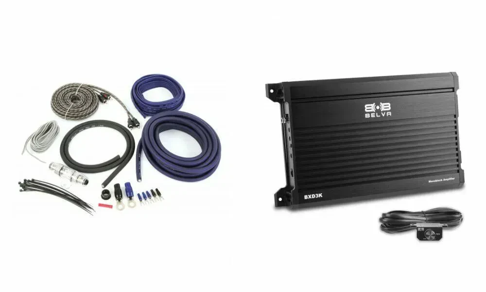Усилитель для автомобиля Belva BXD3K 1‑канальный 3000W (набор, с Belva 4 AWG Amp Kit)