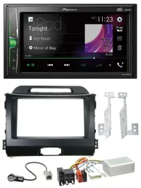 Pioneer 2DIN Lenkrad DAB USB Bluetooth Autoradio für Kia Sportage 3 10-15 Navi s