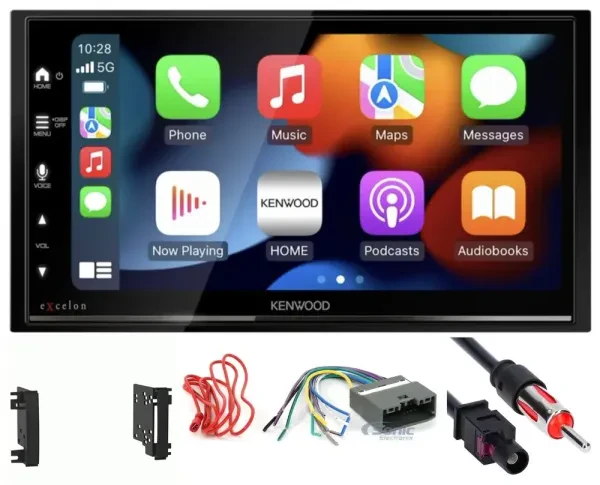2009-2012 Dodge Ram 1500 Kenwood Double DIN Bluetooth Car Stereo Upgrade