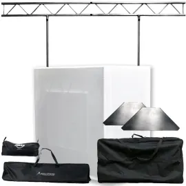 Eliminator Lighting PRO EVENT TBL 2 Portable Workstation Facade + Shelves & W...