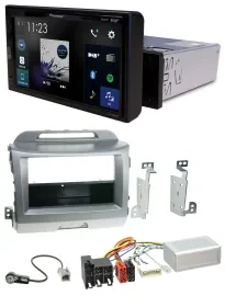 Pioneer DAB Lenkrad Bluetooth USB Autoradio für Kia Sportage 3 10-15 Navi silber