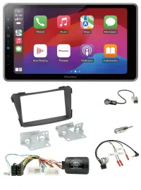 Pioneer Lenkrad USB DAB Bluetooth 2DIN Autoradio für Hyundai i40 VF ab 2011 schw