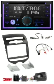 Автомагнитола JVC 2DIN DAB Bluetooth CD USB для Hyundai ix20 (с 2010)