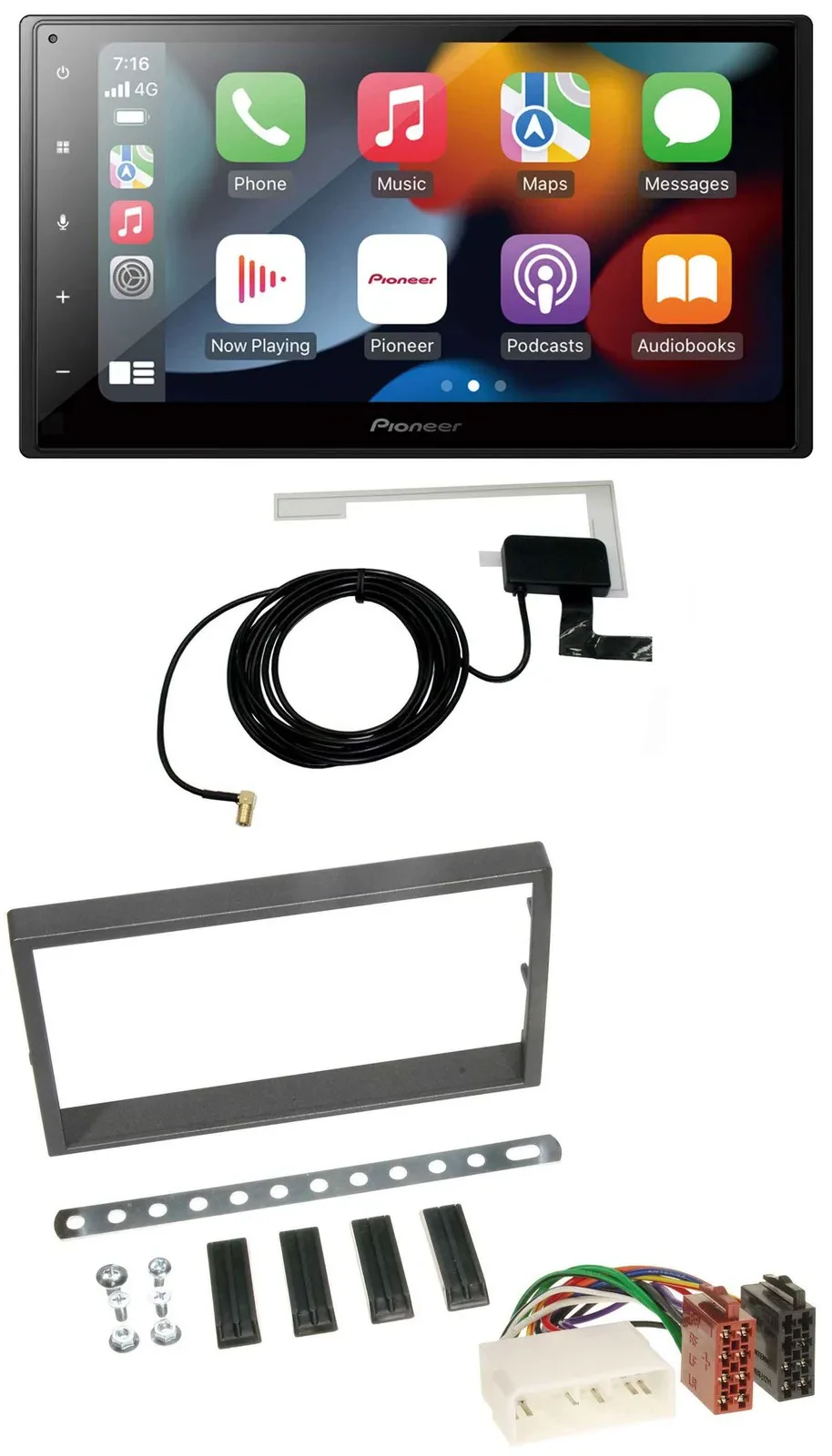 Pioneer MP3 USB Bluetooth DAB 2DIN Autoradio für SSangYong Kyron ab 2005