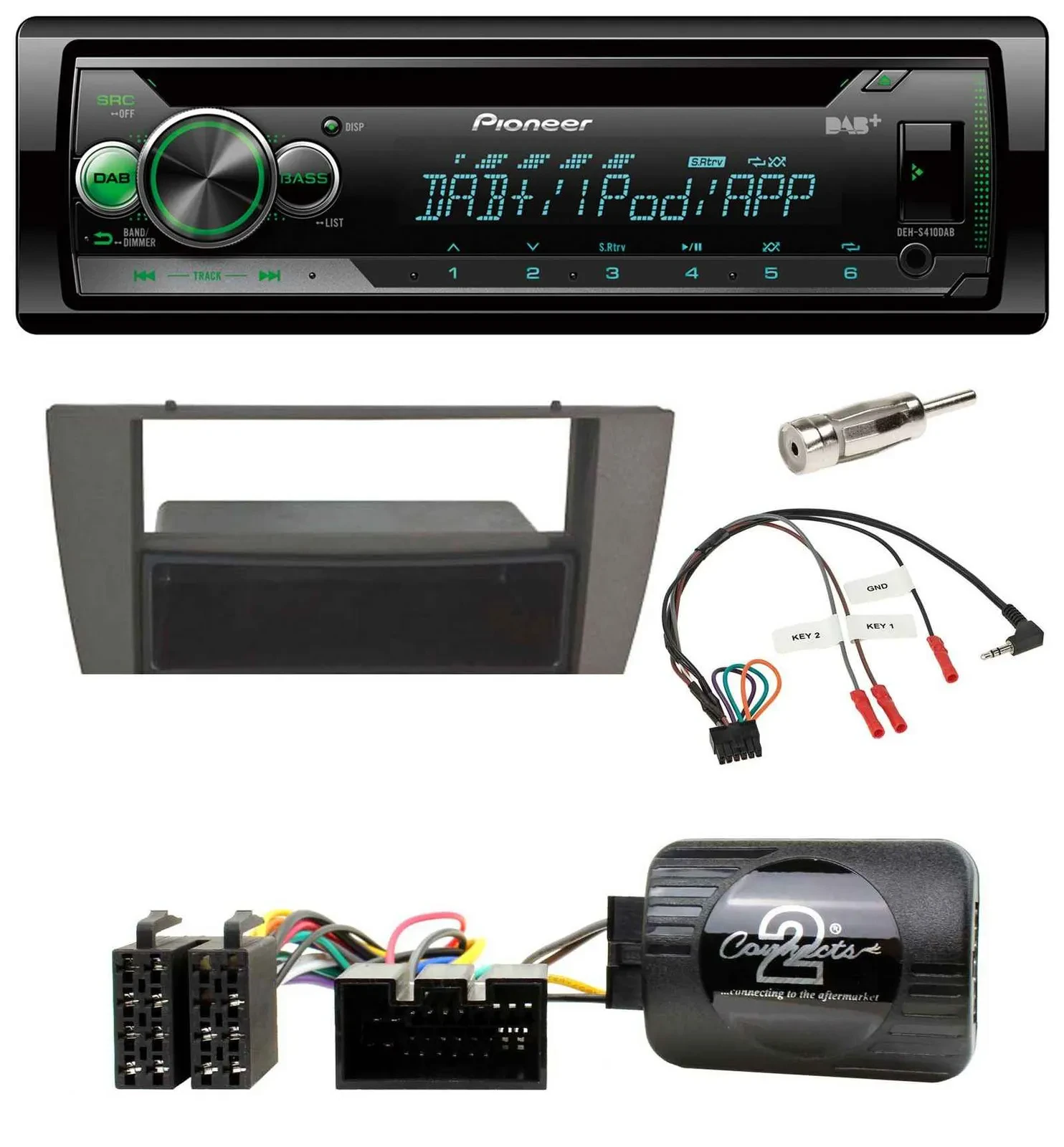 Pioneer USB MP3 DAB Lenkrad CD Autoradio für Jaguar X-Type S-Type 2003-2008