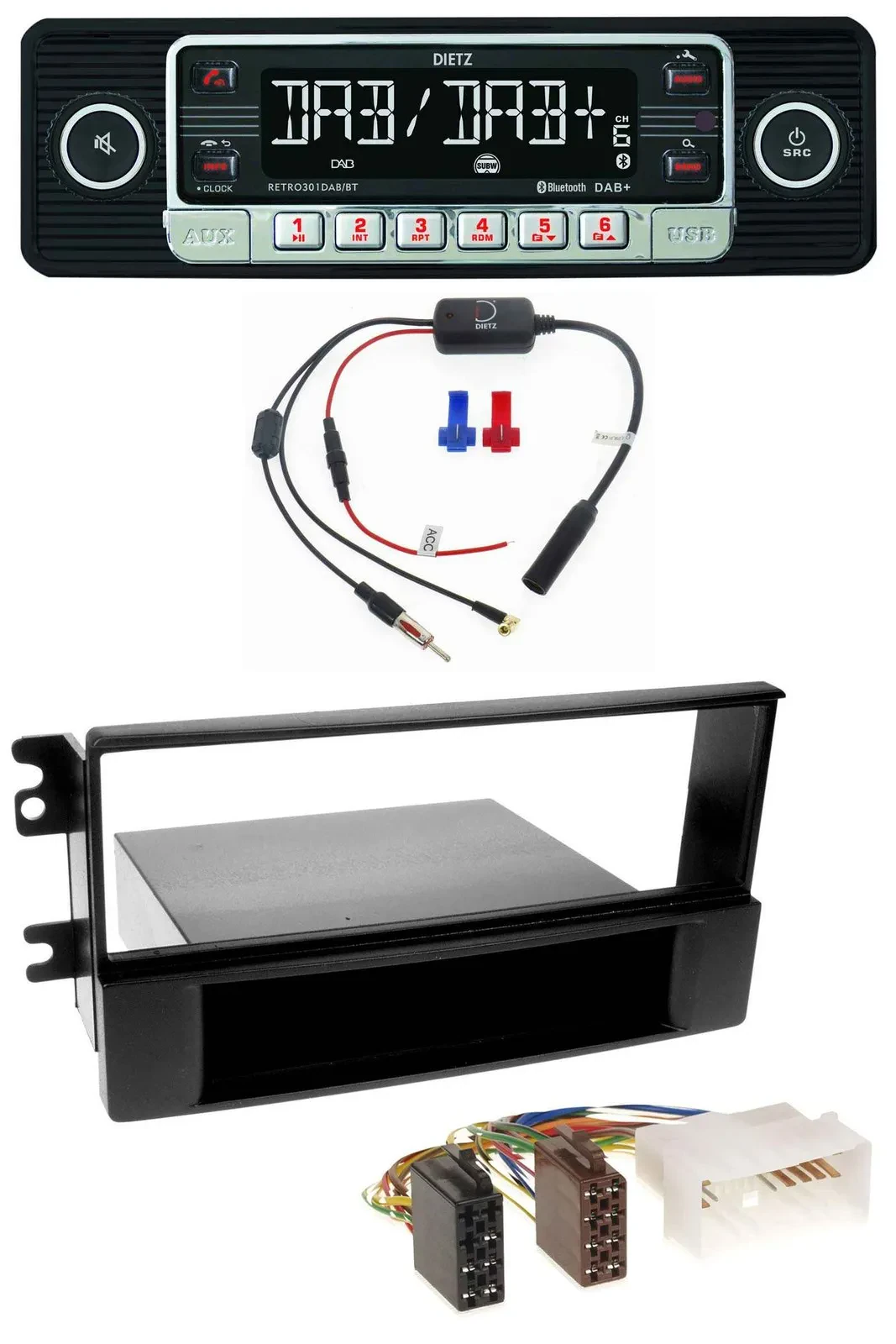 Dietz MP3 DAB Bluetooth USB Autoradio für Kia Sportage (ab 2005)