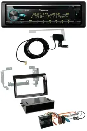 Автомагнитола для Citroen Jumper 2006–2011 Pioneer MP3/AUX/CD/USB/DAB, Quadlock, черный (piano black)