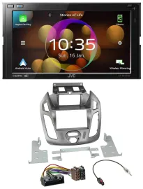 JVC DAB MP3 2DIN Bluetooth USB Autoradio für Ford Transit 12-18 Display Connect