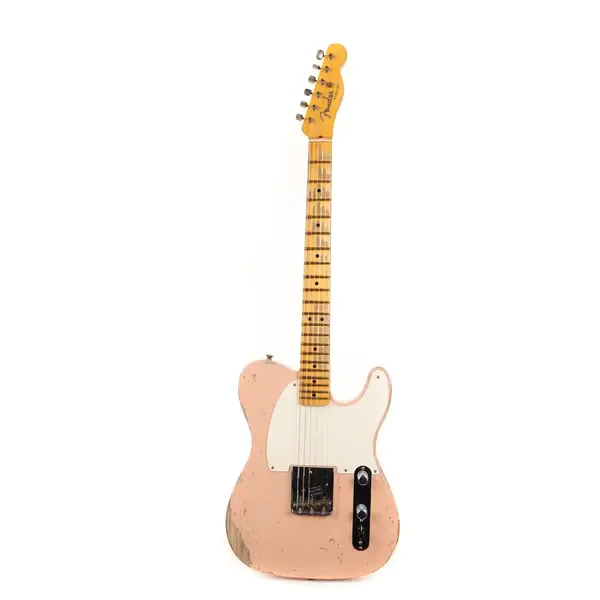 Электрогитара Fender Custom Shop Reverse Esquire Heavy Relic Faded Aged Shell Pink