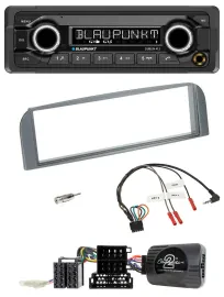 Blaupunkt MP3 Bluetooth USB Lenkrad Autoradio für Alfa 147 GT 2007-2010 anthrazi