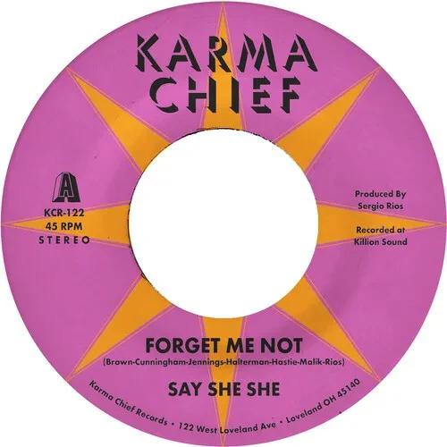 Виниловая пластинка Say She She - Forget Me Not / Blow My Mind [New 7" Vinyl]