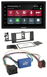 Blaupunkt DAB Bluetooth USB MP3 2DIN Autoradio für BMW X5 E53 5er E39 Rundpin Ak
