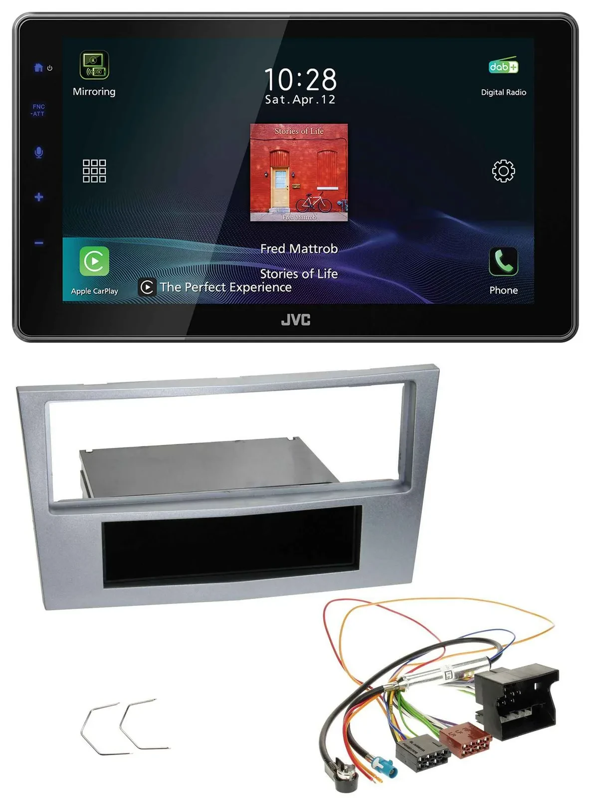 JVC DAB MP3 Bluetooth USB Autoradio für Opel Astra H Zafira B Corsa D ab 2005 ma