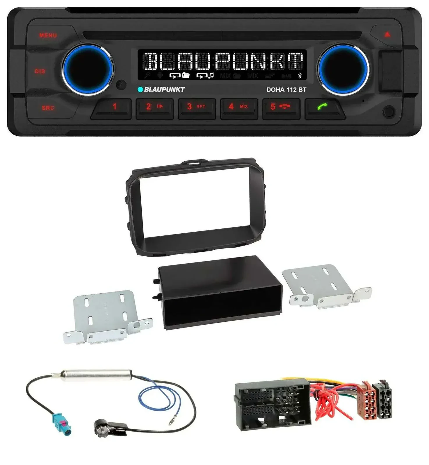 Blaupunkt AUX MP3 CD Bluetooth USB Autoradio für Alfa Romeo Giulietta 940 Faceli