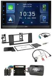 JVC DAB Bluetooth Lenkrad USB 2DIN Autoradio für BMW 5er E39 01-04 Aktivsystem