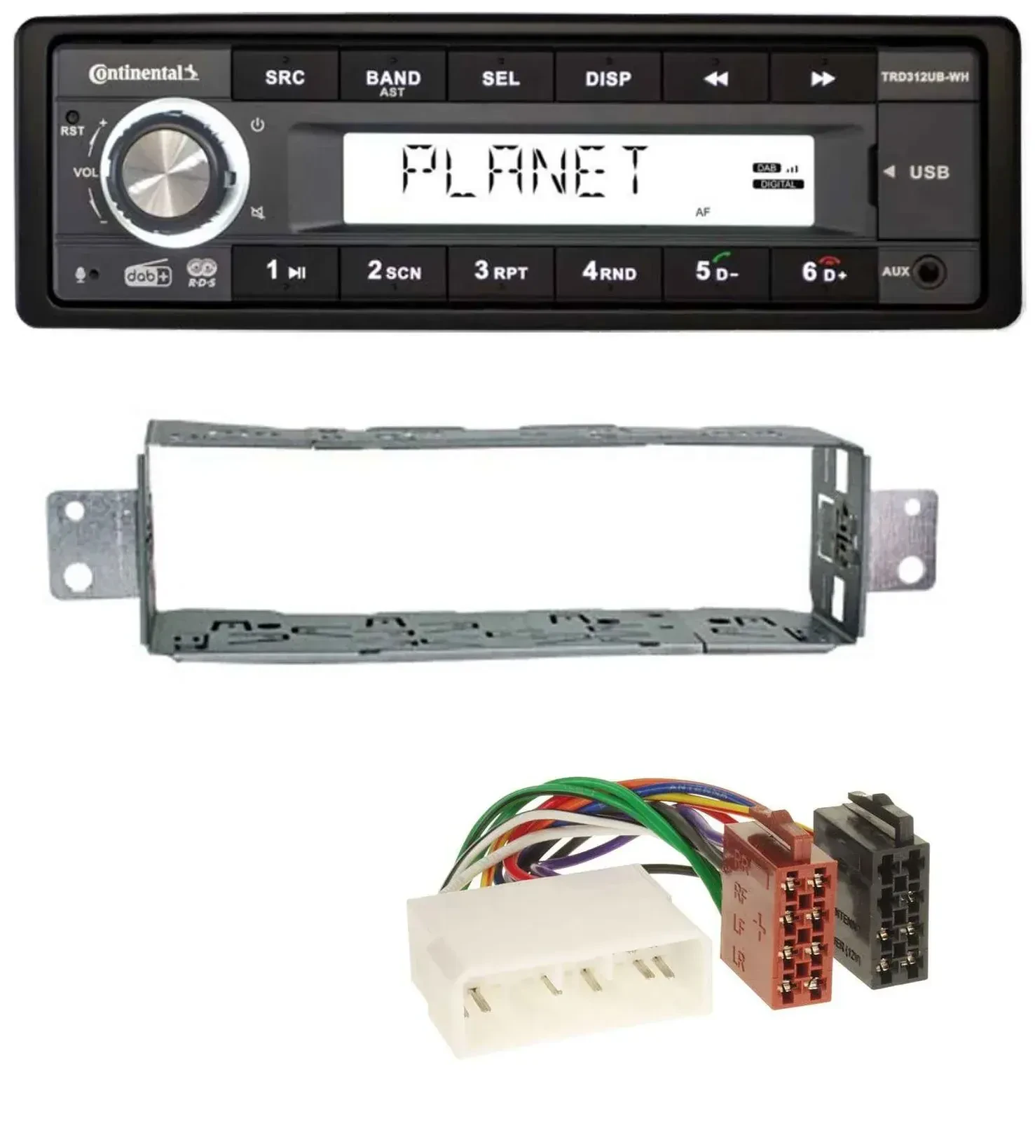 Continental USB 1DIN AUX DAB MP3 Autoradio für Daewoo Lanos Nubria Leganza Matiz
