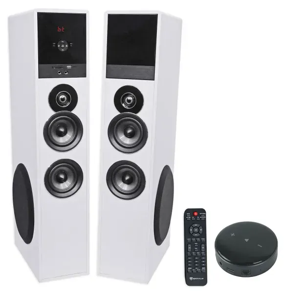 Rockville TM80W Home Theater Buetooth Tower Speakers + 8" Sub + Wifi Receiver