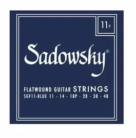 Струны для электрогитары Sadowsky Blue Label Stainless Steel Flatwound 11-48