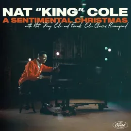 Виниловая пластинка Nat King Cole – A Sentimental Christmas with Nat King Cole: Cole Classics Reimagined (Red Vinyl, релиз 2021)