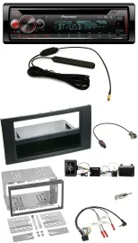 Pioneer USB DAB Lenkrad Bluetooth CD Autoradio für Ford Kuga 2008-2012 schwarz