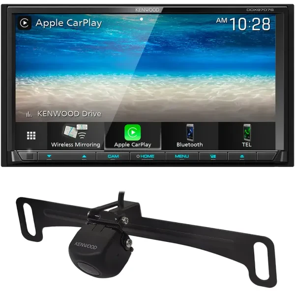 Kenwood DDX9707S 6.95" Touchscreen Receiver with 128° Backup Camera