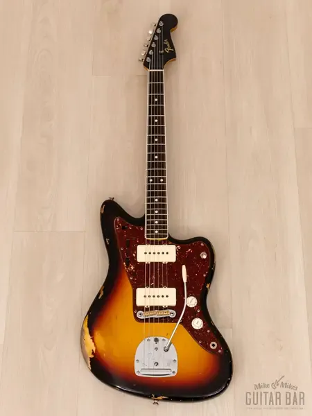 Электрогитара Fender Custom Shop Wildwood 10 1965 Jazzmaster SS Heavy Relic Sunburst w/case USA 2018