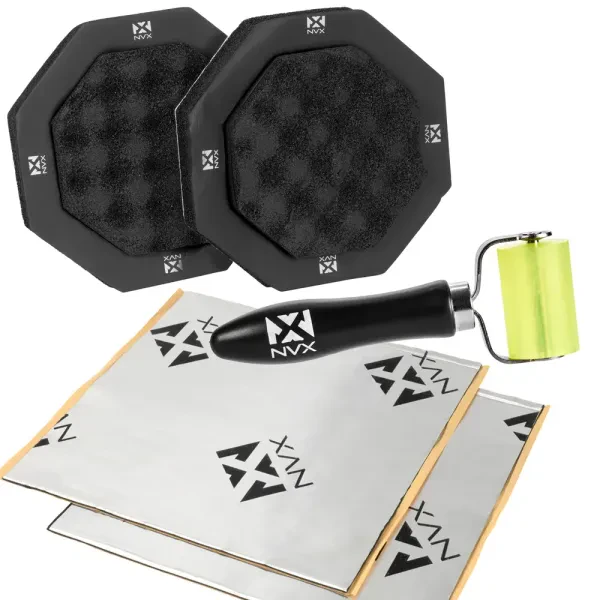 NVX 6.5" Speaker Install Kit w/ Baffles, Sound Damping, and Roller