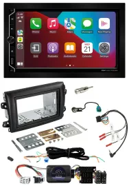 ESX 2DIN DAB USB Lenkrad Bluetooth Autoradio für Fiat Ducato Serie 8 ab 2021